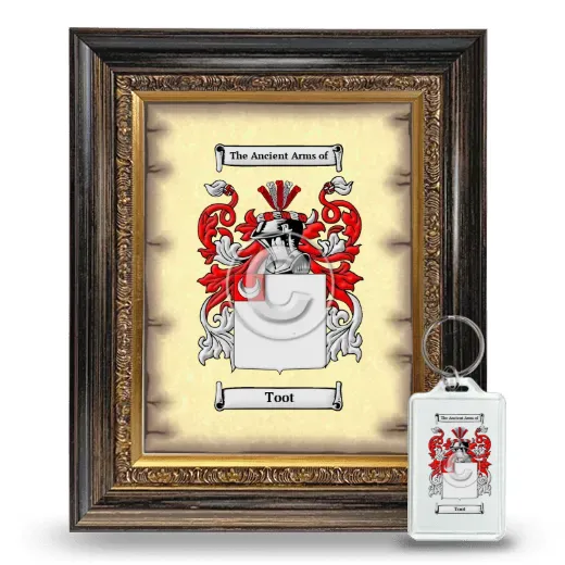 Toot Framed Coat of Arms and Keychain - Heirloom