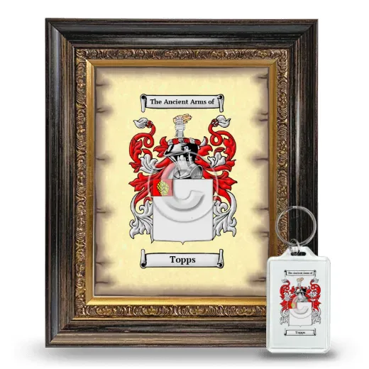 Topps Framed Coat of Arms and Keychain - Heirloom