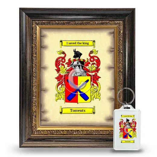 Torrents Framed Coat of Arms and Keychain - Heirloom