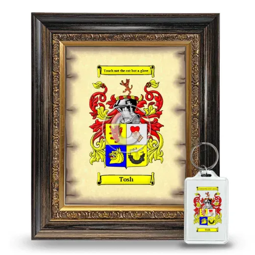 Tosh Framed Coat of Arms and Keychain - Heirloom