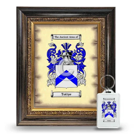 Tottye Framed Coat of Arms and Keychain - Heirloom