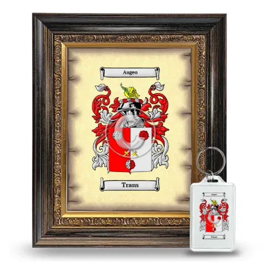 Trans Framed Coat of Arms and Keychain - Heirloom