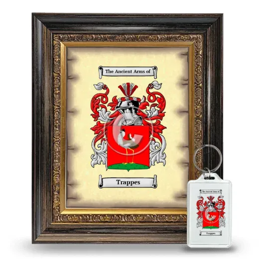 Trappes Framed Coat of Arms and Keychain - Heirloom