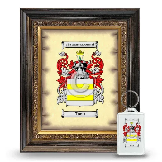Traut Framed Coat of Arms and Keychain - Heirloom