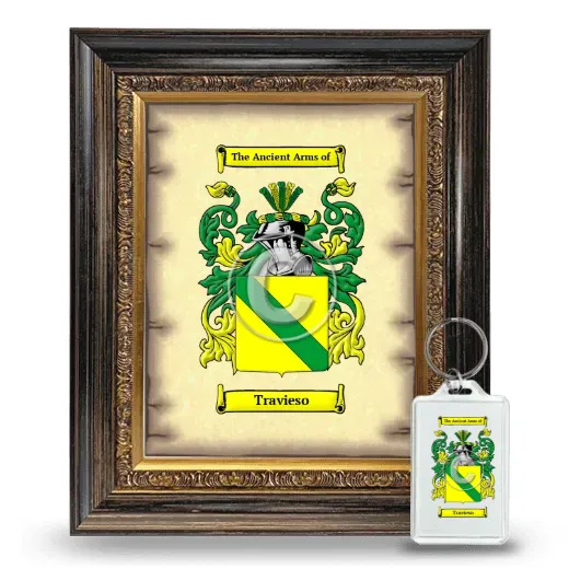 Travieso Framed Coat of Arms and Keychain - Heirloom