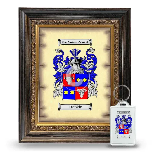 Trenkle Framed Coat of Arms and Keychain - Heirloom