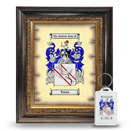 Trews Framed Coat of Arms and Keychain - Heirloom