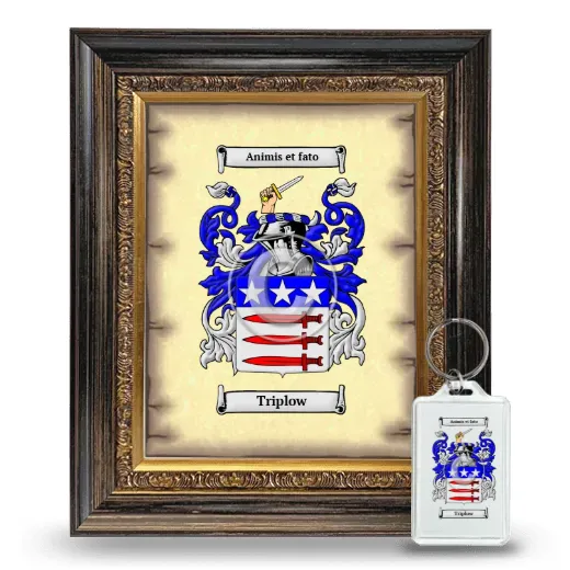 Triplow Framed Coat of Arms and Keychain - Heirloom