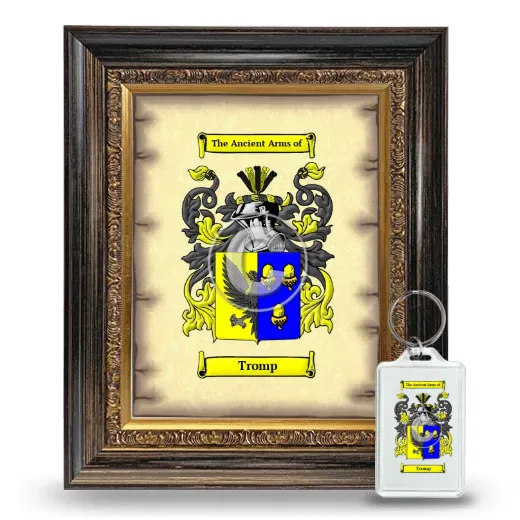 Tromp Framed Coat of Arms and Keychain - Heirloom