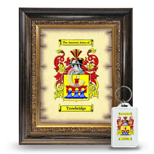 Trowbridge Framed Coat of Arms and Keychain - Heirloom
