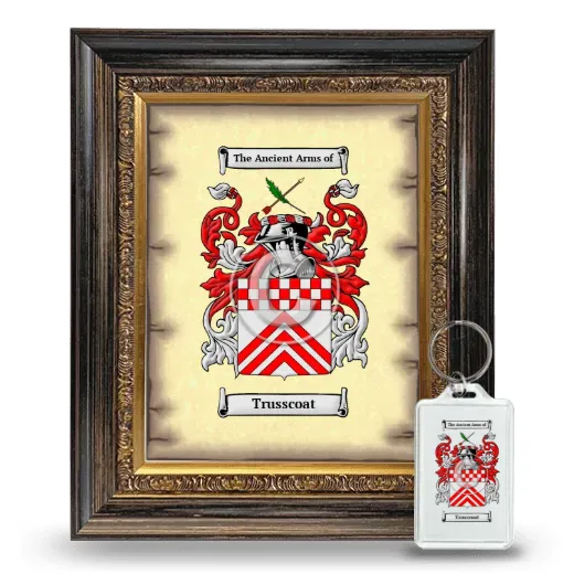Trusscoat Framed Coat of Arms and Keychain - Heirloom