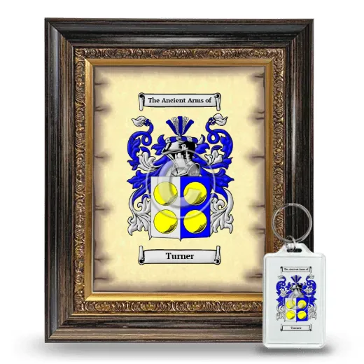 Turner Framed Coat of Arms and Keychain - Heirloom