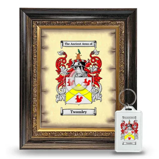 Twamley Framed Coat of Arms and Keychain - Heirloom