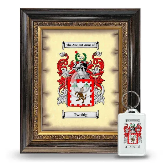 Twohig Framed Coat of Arms and Keychain - Heirloom