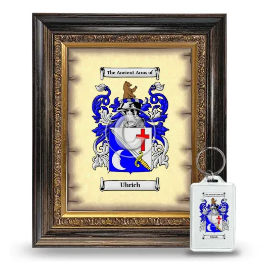 Uhrich Framed Coat of Arms and Keychain - Heirloom
