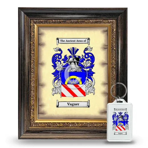 Vagner Framed Coat of Arms and Keychain - Heirloom