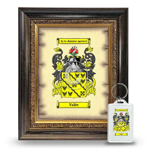 Valée Framed Coat of Arms and Keychain - Heirloom