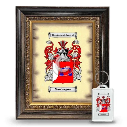 Van'wegen Framed Coat of Arms and Keychain - Heirloom