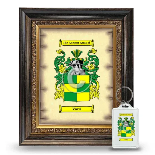 Varri Framed Coat of Arms and Keychain - Heirloom