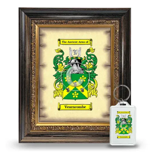 Vearncombe Framed Coat of Arms and Keychain - Heirloom