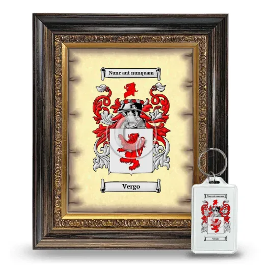 Vergo Framed Coat of Arms and Keychain - Heirloom