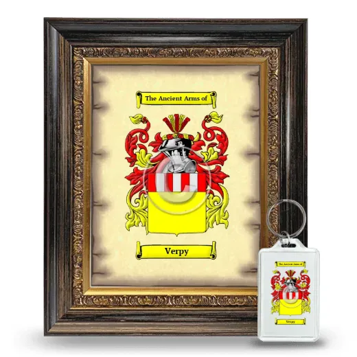 Verpy Framed Coat of Arms and Keychain - Heirloom