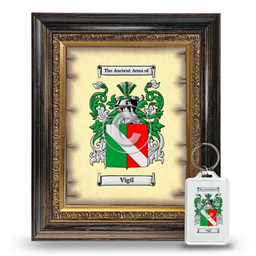 Vigil Framed Coat of Arms and Keychain - Heirloom