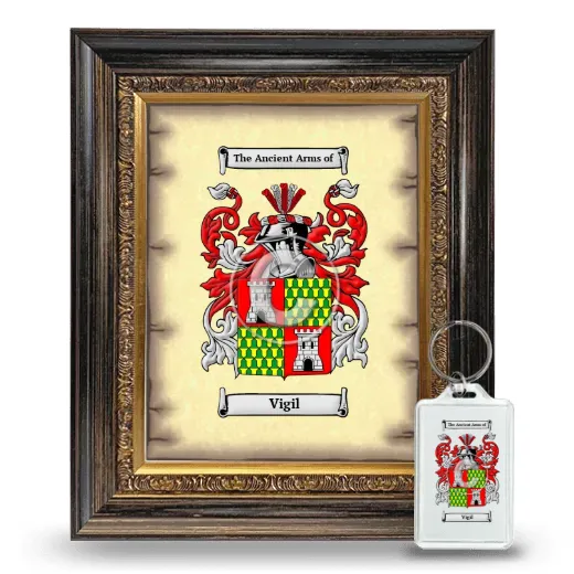 Vigil Framed Coat of Arms and Keychain - Heirloom