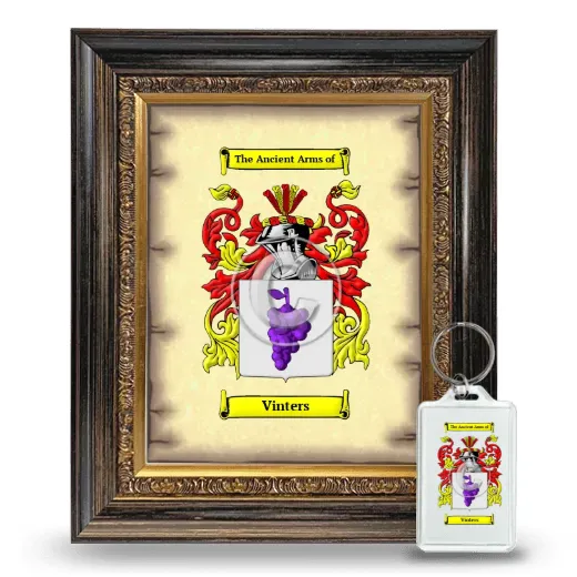 Vinters Framed Coat of Arms and Keychain - Heirloom