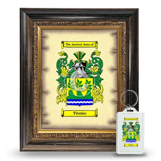 Viveiro Framed Coat of Arms and Keychain - Heirloom