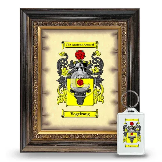 Vogelzang Framed Coat of Arms and Keychain - Heirloom