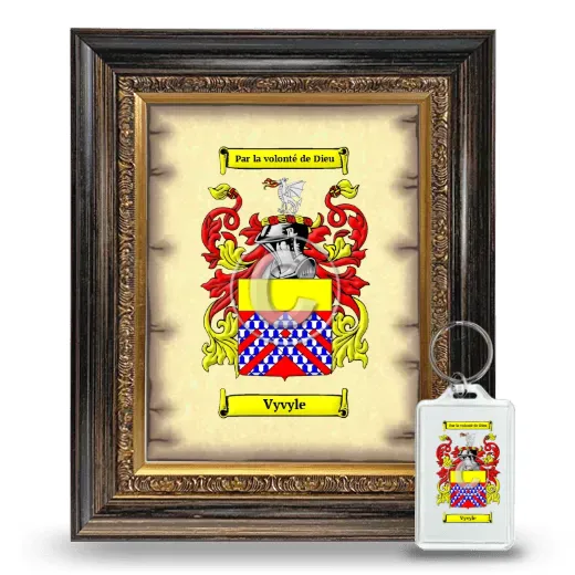 Vyvyle Framed Coat of Arms and Keychain - Heirloom