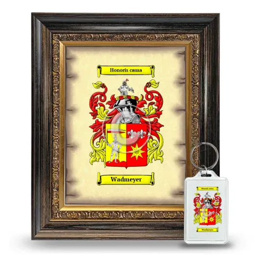 Wadmeyer Framed Coat of Arms and Keychain - Heirloom