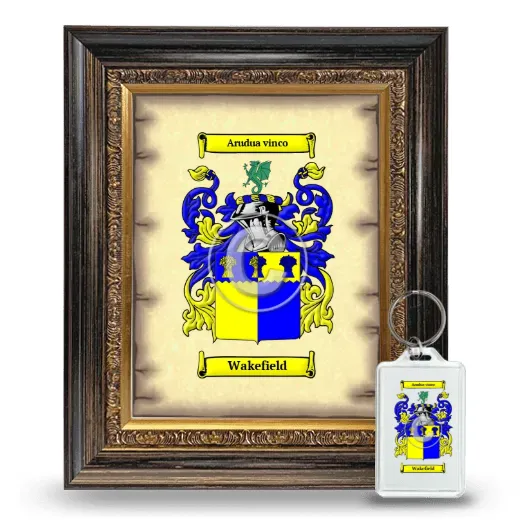 Wakefield Framed Coat of Arms and Keychain - Heirloom