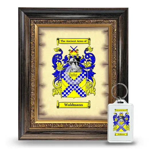 Waldmann Framed Coat of Arms and Keychain - Heirloom
