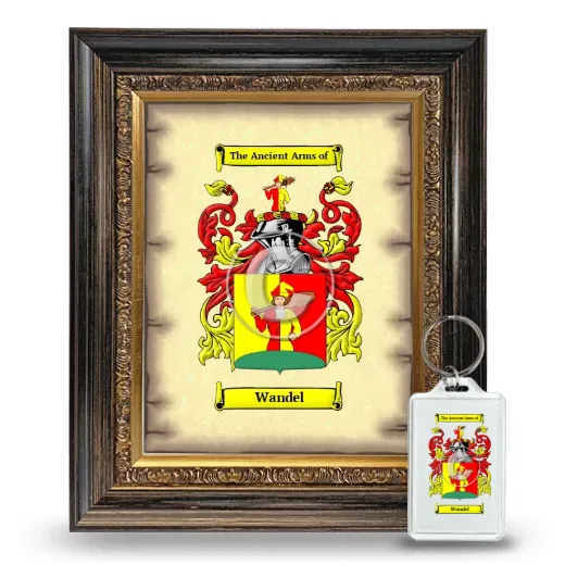 Wandel Framed Coat of Arms and Keychain - Heirloom