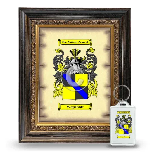 Wapshott Framed Coat of Arms and Keychain - Heirloom