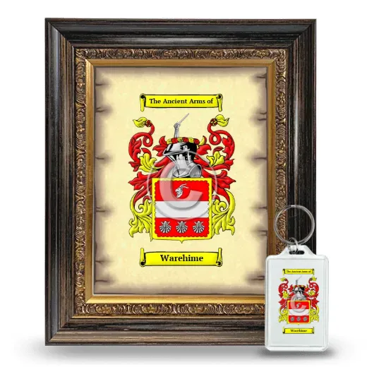 Warehime Framed Coat of Arms and Keychain - Heirloom