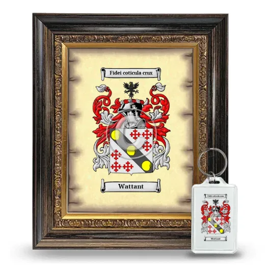 Wattant Framed Coat of Arms and Keychain - Heirloom