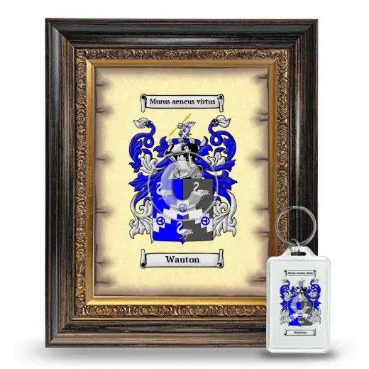 Wauton Framed Coat of Arms and Keychain - Heirloom