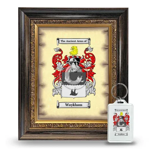 Waykham Framed Coat of Arms and Keychain - Heirloom