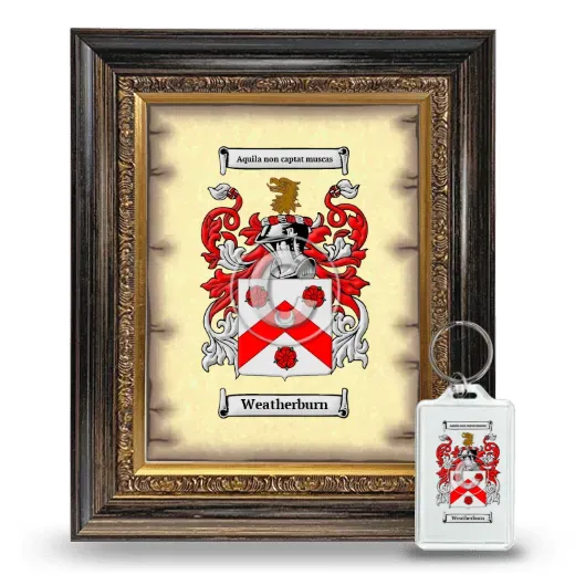 Weatherburn Framed Coat of Arms and Keychain - Heirloom