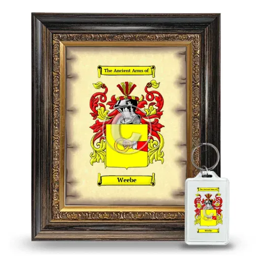 Weebe Framed Coat of Arms and Keychain - Heirloom