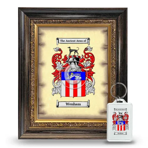Wenham Framed Coat of Arms and Keychain - Heirloom