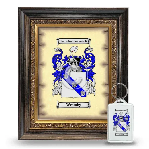 Westaby Framed Coat of Arms and Keychain - Heirloom