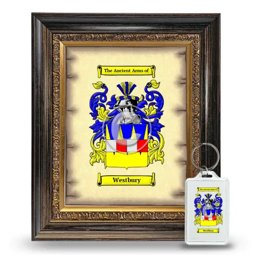 Westbury Framed Coat of Arms and Keychain - Heirloom