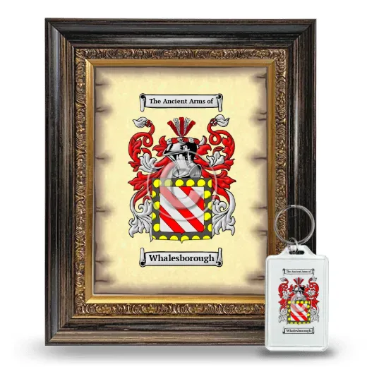 Whalesborough Framed Coat of Arms and Keychain - Heirloom