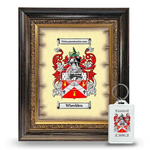 Wheelden Framed Coat of Arms and Keychain - Heirloom