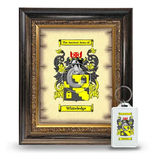 Whiteledge Framed Coat of Arms and Keychain - Heirloom