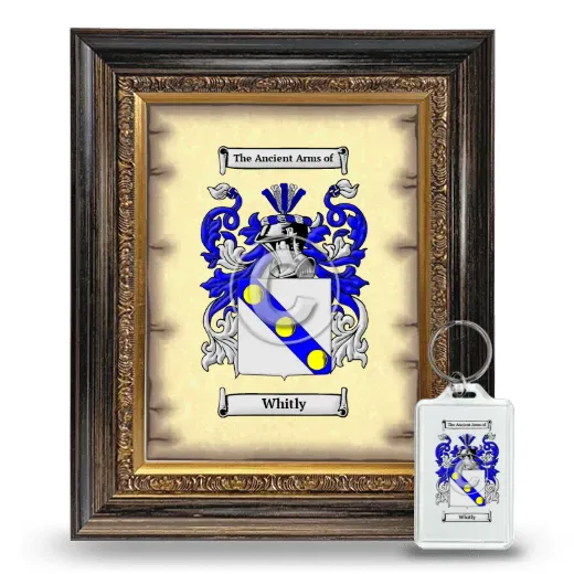 Whitly Framed Coat of Arms and Keychain - Heirloom